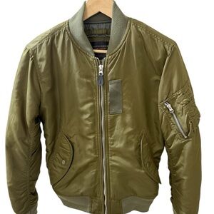 Spao Regiment Authentics Since 1980 Olive Green Bomber Jacket Size Small Japan